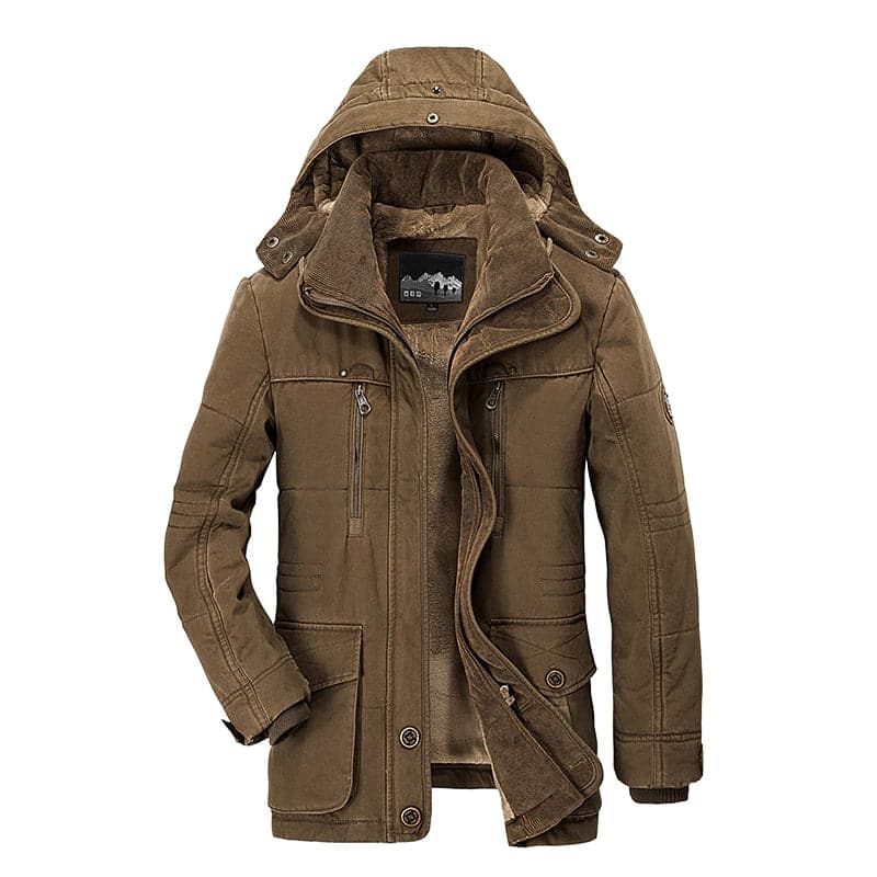 Heren Winterjacke Met Meerdere Vakken Waterdicht Warm Voering 1