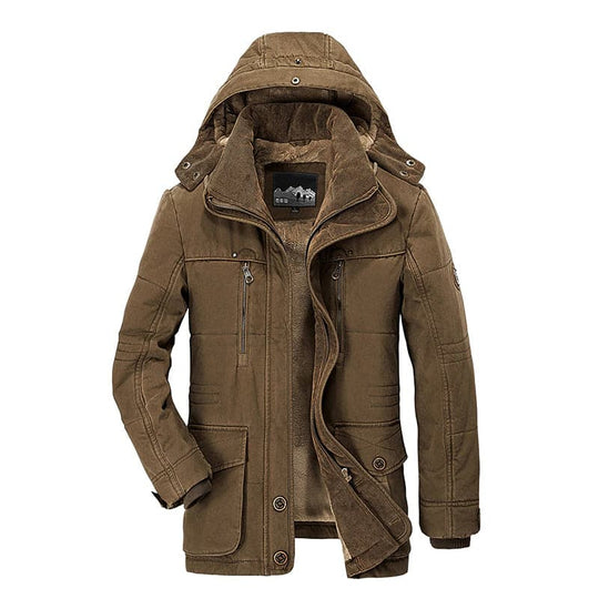 Heren Winterjacke Met Meerdere Vakken Waterdicht Warm Voering 1