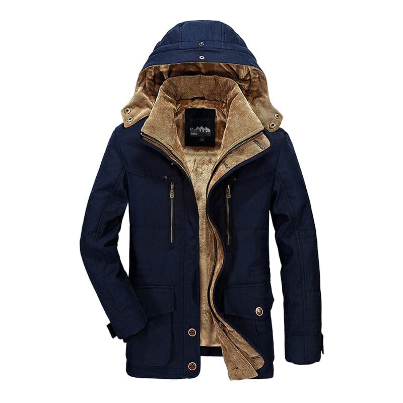 Heren Winterjacke Met Meerdere Vakken Waterdicht Warm Voering 2