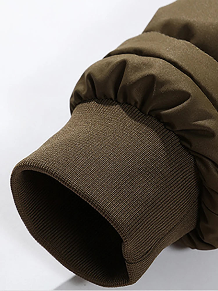 Heren Winterjas Lange Snit met Raccoon Bontkraag voor Koude Dagen 5