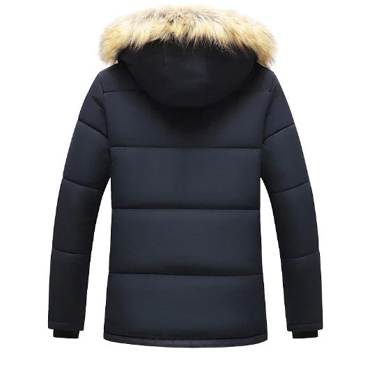 Heren Winterparka Met Afneembare Kapuze en Modern Design 6