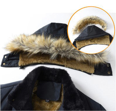 Heren Winterparka Met Afneembare Kapuze en Modern Design 7