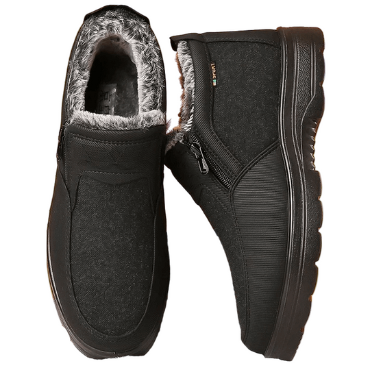 Heren Winterschoenen Waterdicht met Bontvoering voor Koude Dagen 0