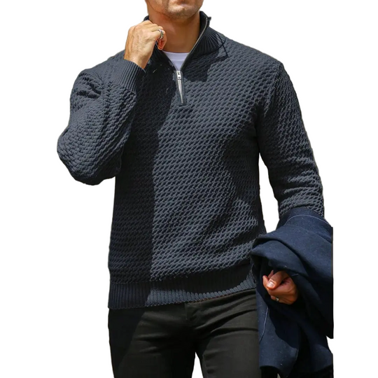 Heren Zip Up Trui Modern Stijl 0