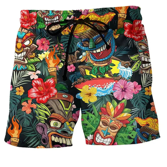 Heren Zwemshort Graffiti Print 2