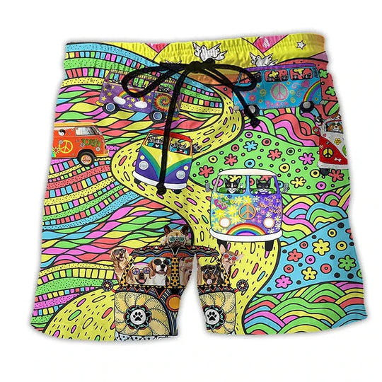 Heren Zwemshort Graffiti Print 6