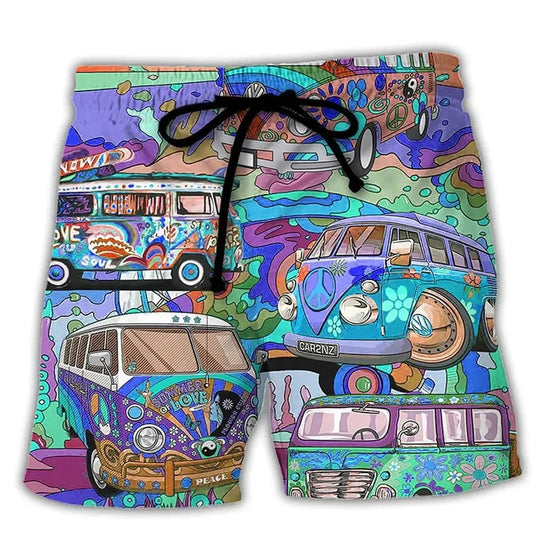 Heren Zwemshort Graffiti Print 8