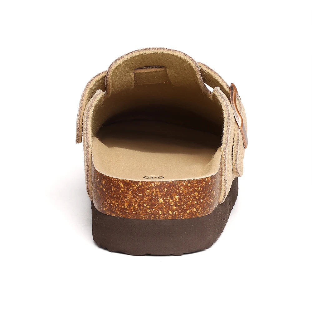 Heren en Dames Muilen met Kurken Inlegzool en Antislip Zolen 1