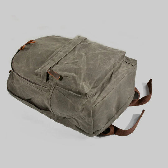 Herenrugzak Waterdicht Canvas Vintage Stijl 6