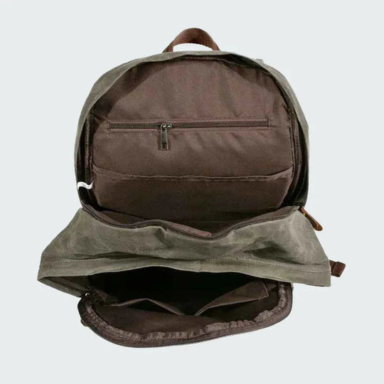 Herenrugzak Waterdicht Canvas Vintage Stijl 7