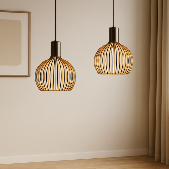 Houten Hanglamp Verstelbaar Natuurlijk Design 9