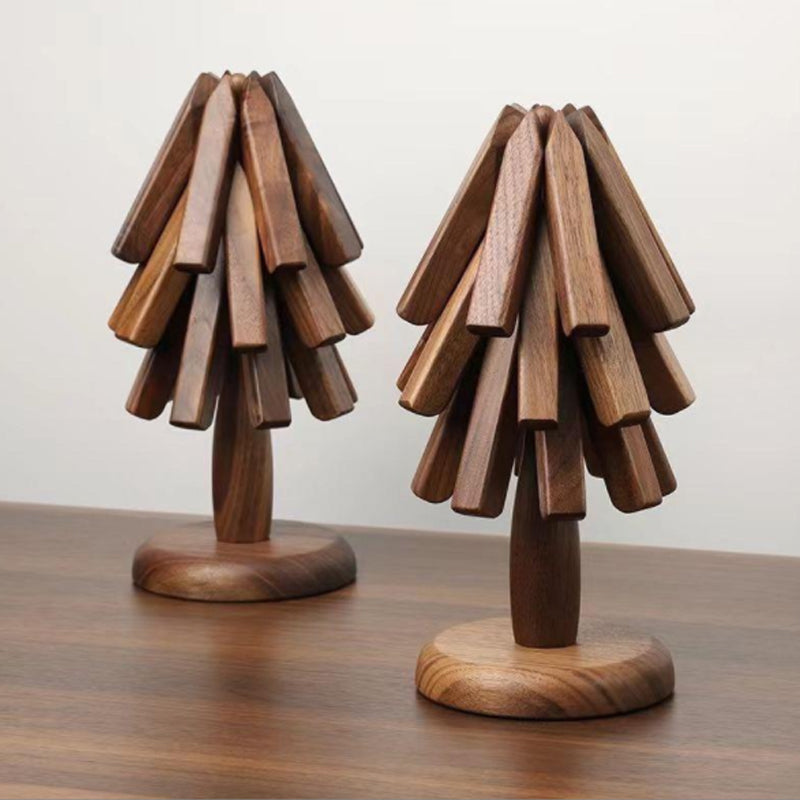 Houten Onderzetter Set voor Tafel en Aanrecht 2