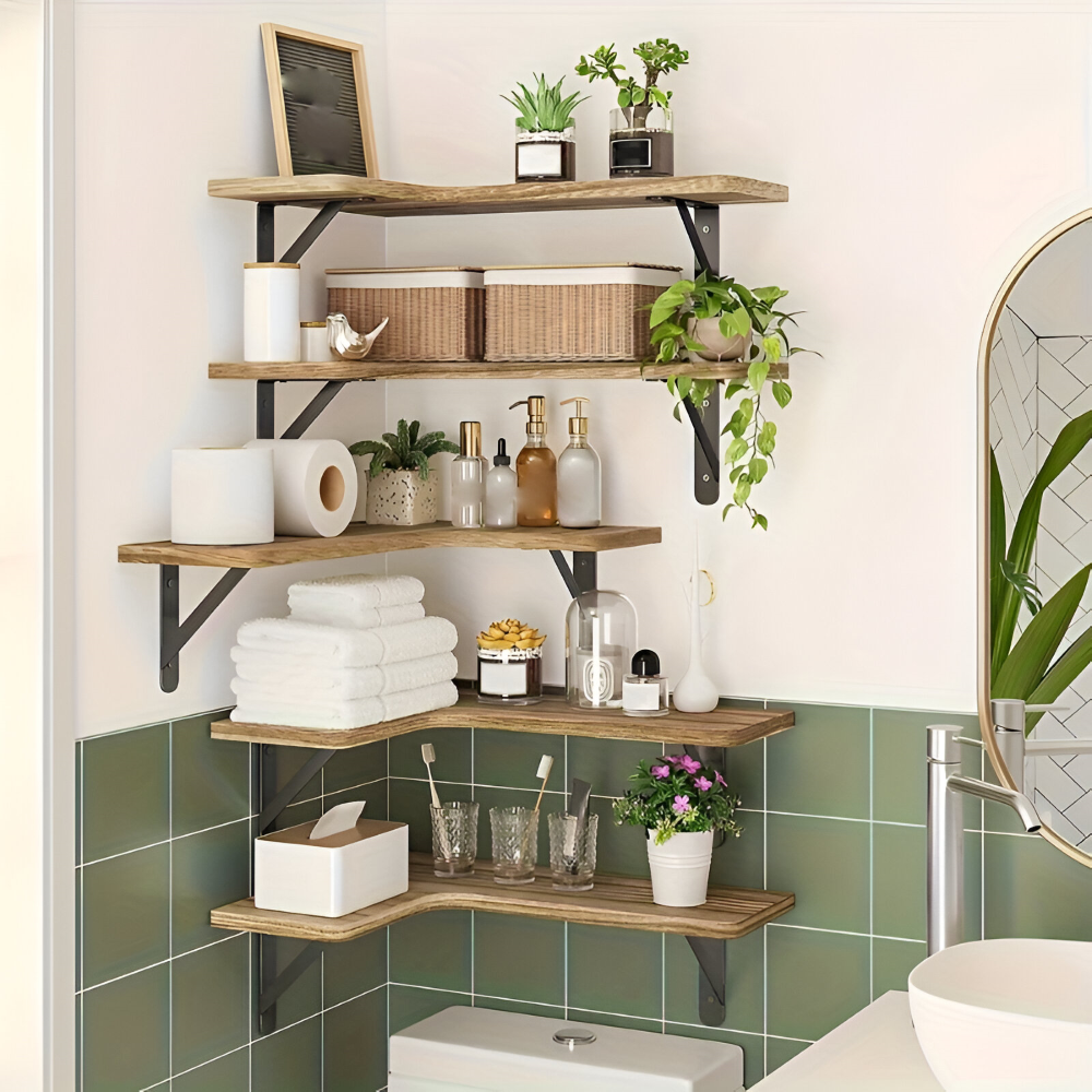 Houten Plankenset voor Hoek- en Wanddecoratie 5