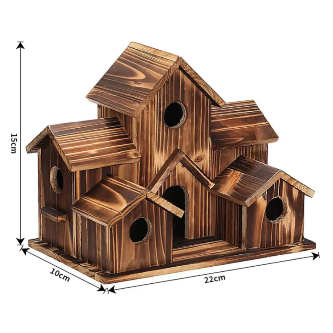 Houten Vogelhuisje voor Buiten met Ruim Interieur 3