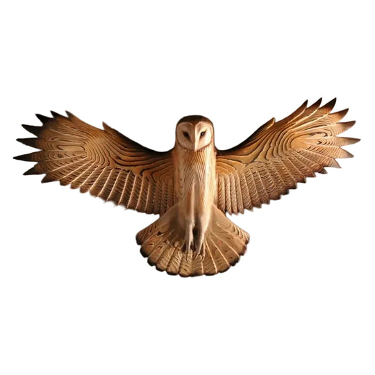 Houten Wanddecoratie Uil Majestic 0