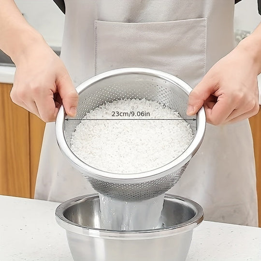 Keuken Set Mengkom en Vergiet RVS 3