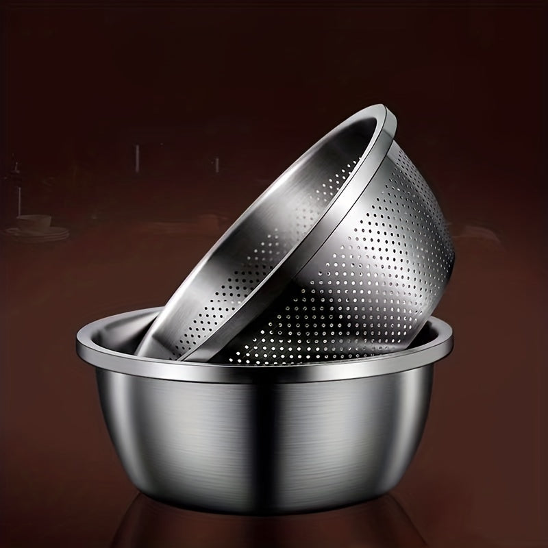 Keuken Set Mengkom en Vergiet RVS 7