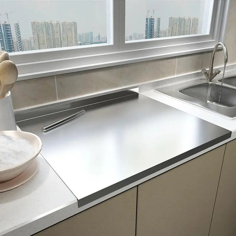 Keuken Snijplank RVS met Antislip Onderzijde 0