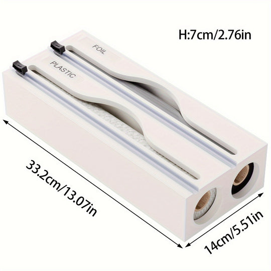 Keukenfolie Dispenser met Snijmes en Dubbele Gleuf 6