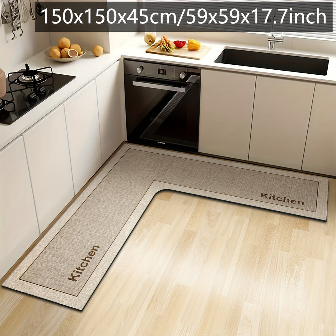 Keukenmat L-vormig Antislip voor Comfortabel Koken 0