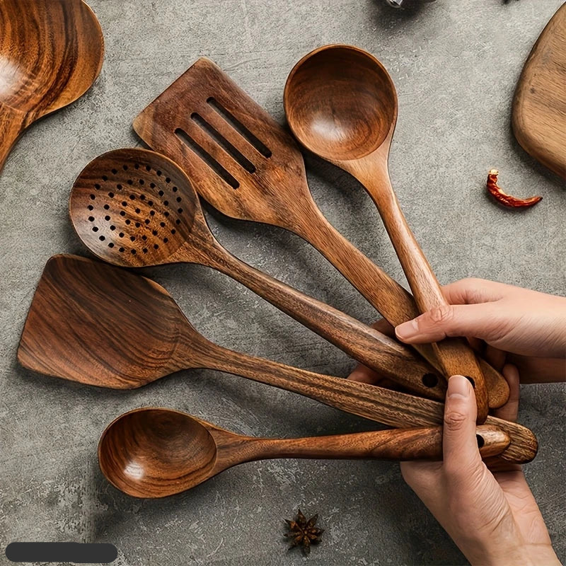 Keukenset van Teakhout met Tijdloos Ontwerp 0