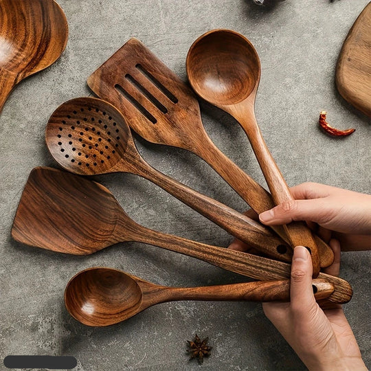 Keukenset van Teakhout met Tijdloos Ontwerp 0