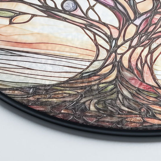 Levensboom Zonnevanger Handgemaakt Glas-in-Lood 3