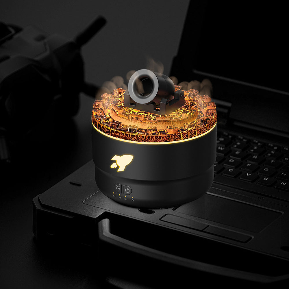 Luchtbevochtiger en Aroma Diffuser met Nachtlampje en Lava Effect 1