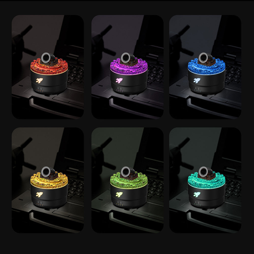 Luchtbevochtiger en Aroma Diffuser met Nachtlampje en Lava Effect 4