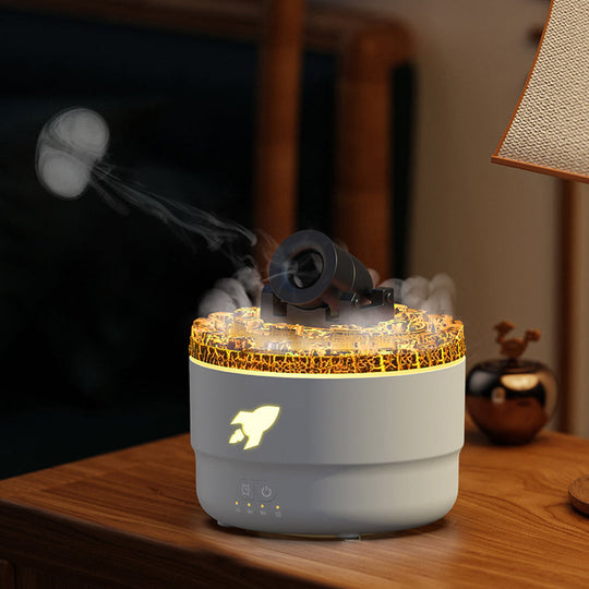 Luchtbevochtiger en Aroma Diffuser met Nachtlampje en Lava Effect 9