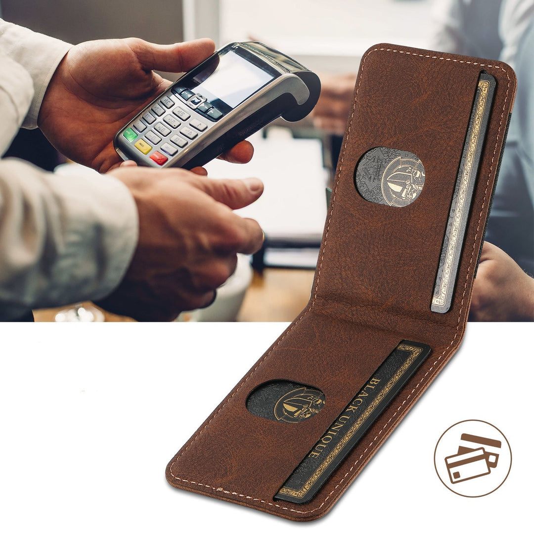 Luxe Telefoonhoes met Kaarthouder en Magnetische Standaard 6