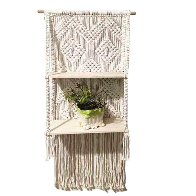 Macramé Wandplank met Kwastjes voor Decoratie 0