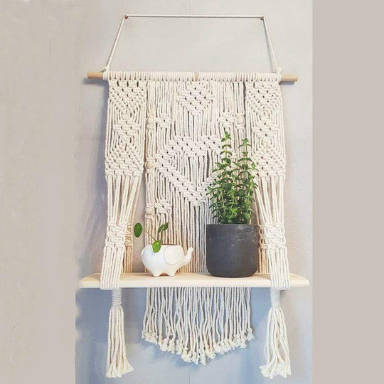 Macramé Wandplank met Kwastjes voor Decoratie 5