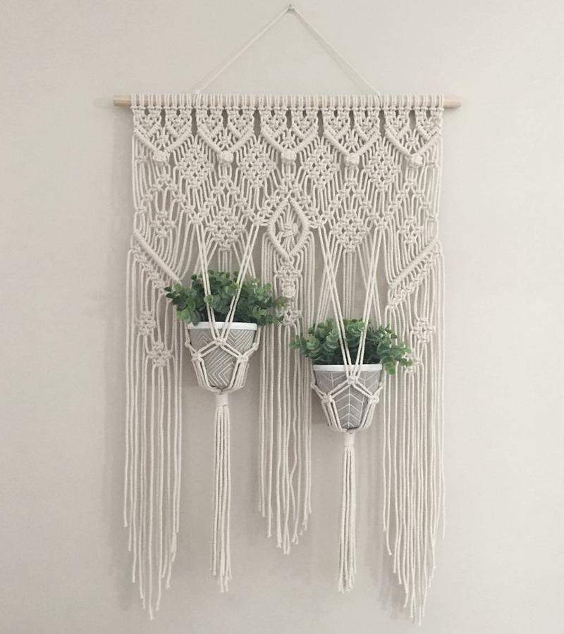 Macramé Wandplank met Kwastjes voor Decoratie 6
