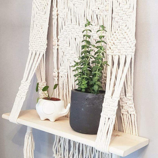 Macramé Wandplank met Kwastjes voor Decoratie 7