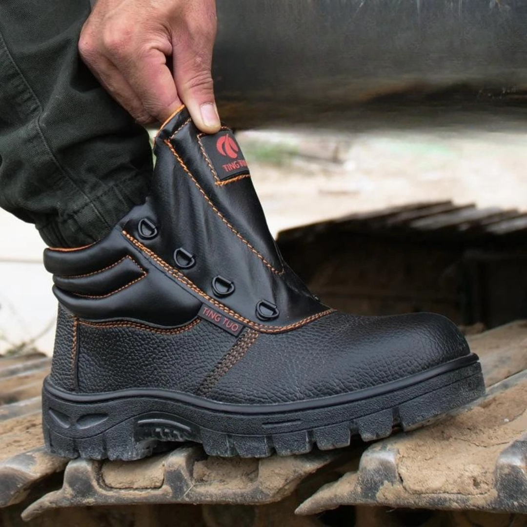 Mannen Werklaarzen Veiligheid Sneakers Waterdicht