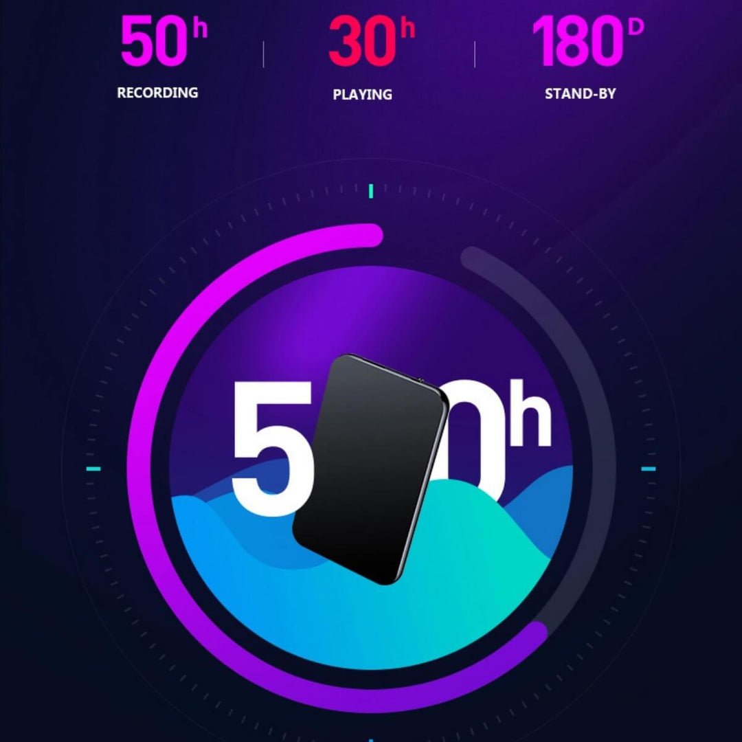 Mini Spraakrecorder Draagbaar Met 64 GB Geheugen Voor Opnames 2