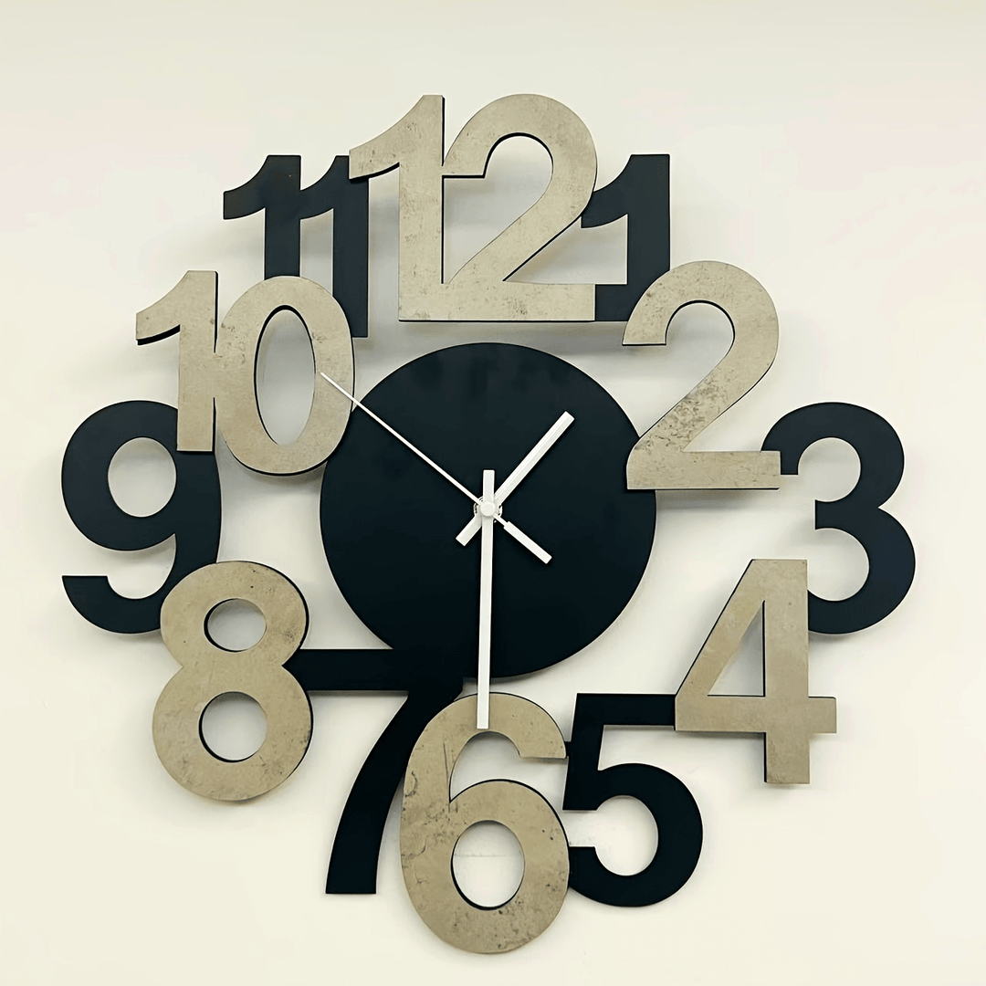 Moderne Digitale Wandklok Asymmetrisch Ontwerp voor Elke Ruimte 2