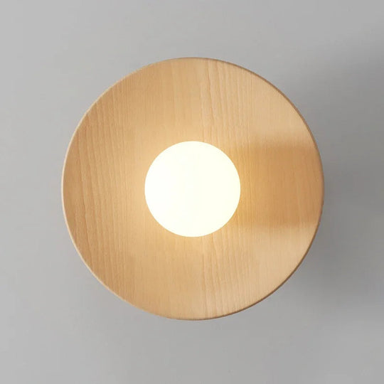 Moderne Houten Plafondlamp Bal 4