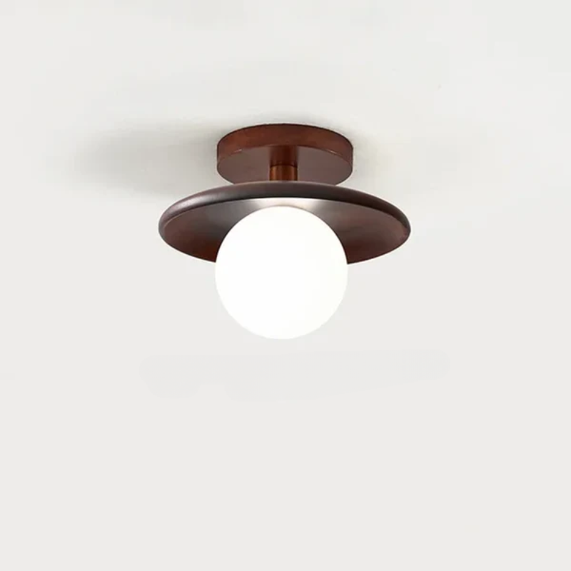 Moderne Houten Plafondlamp Bal 8