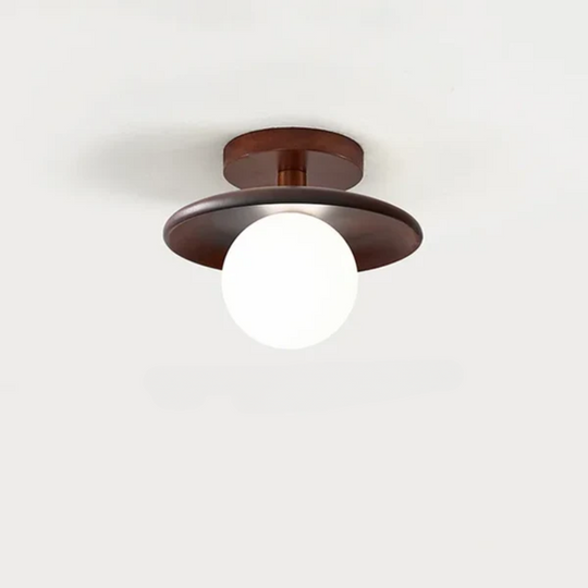 Moderne Houten Plafondlamp Bal 8