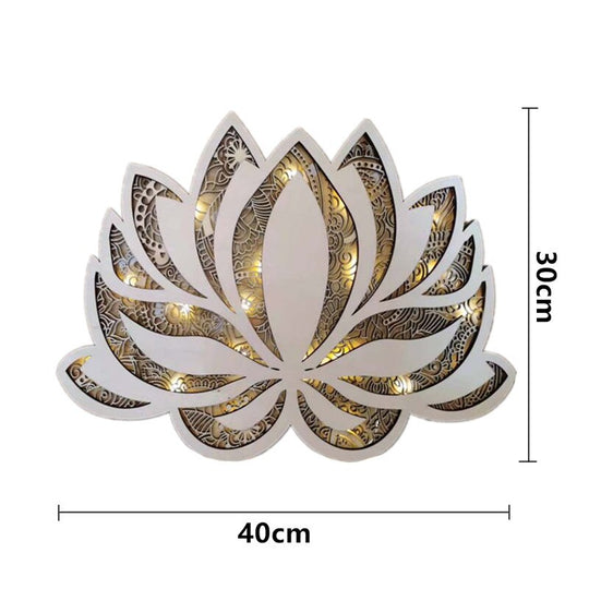 Moderne LED Wandlamp Lotus Mandala 5