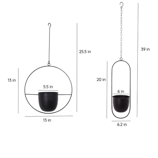 Moderne Muurplantenhanger Minimalistisch Design 6