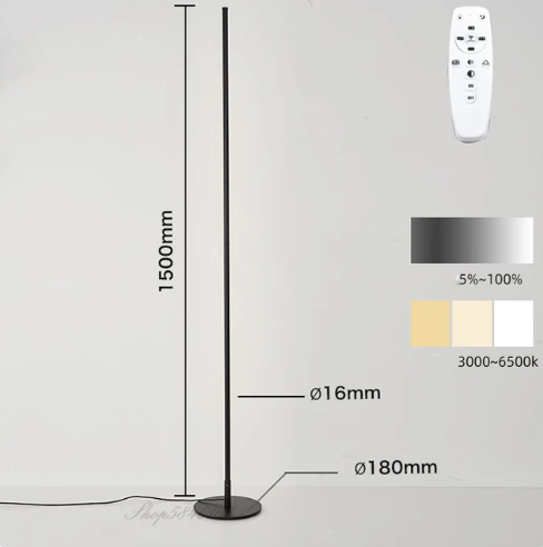 Moderne Vloerlamp Minimalistisch Design voor Woonkamer en Kantoor 7