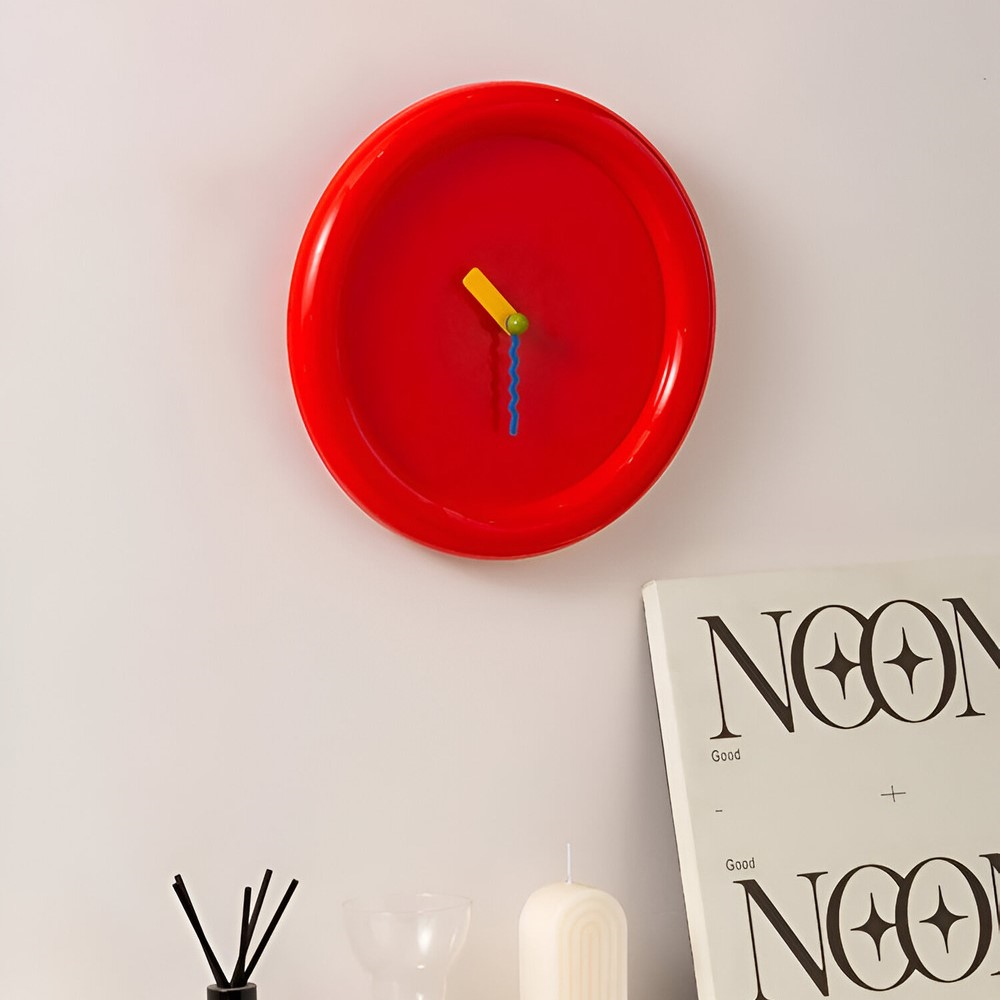Moderne Wandklok 30 cm Kleurvol Design 7