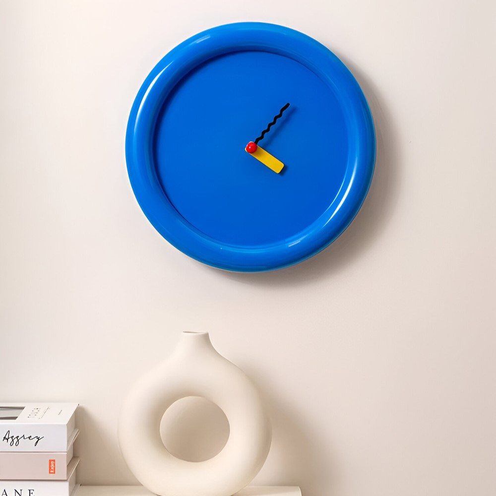 Moderne Wandklok 30 cm Kleurvol Design 8