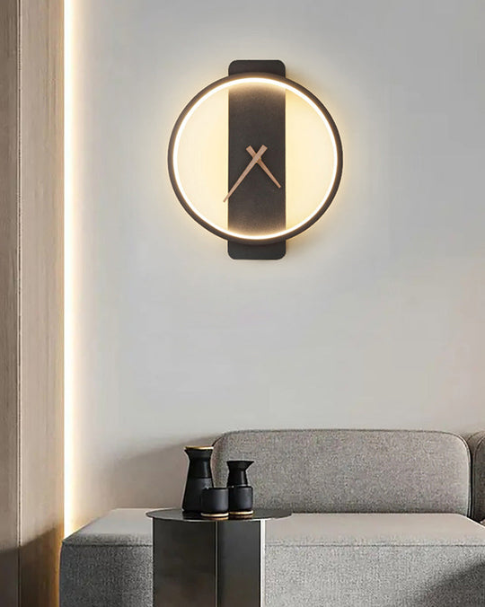 Moderne Wandklok met LED Verlichting 5