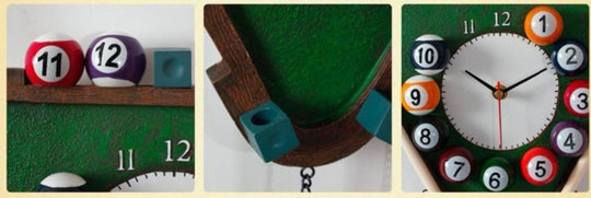 Moderne Wandklok voor Biljartliefhebbers 5