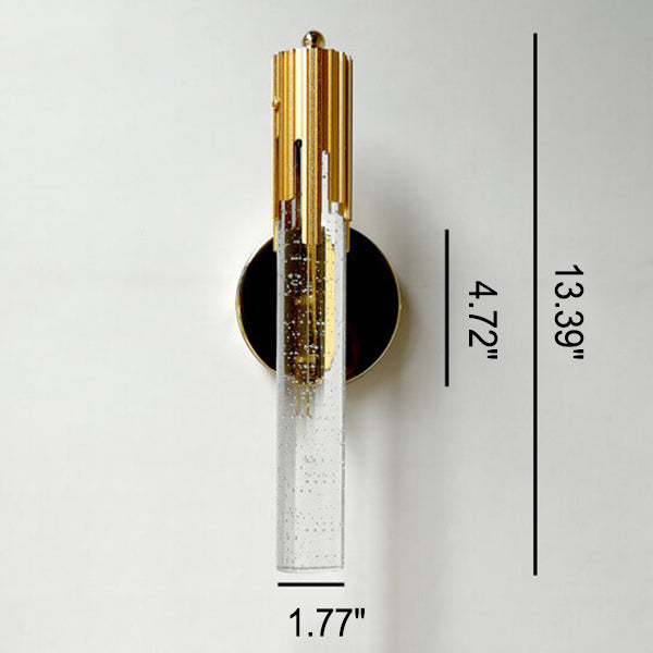 Moderne Wandlamp Gouden Kristallen Stijl 1