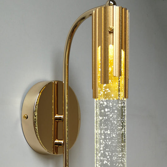 Moderne Wandlamp Gouden Kristallen Stijl 3